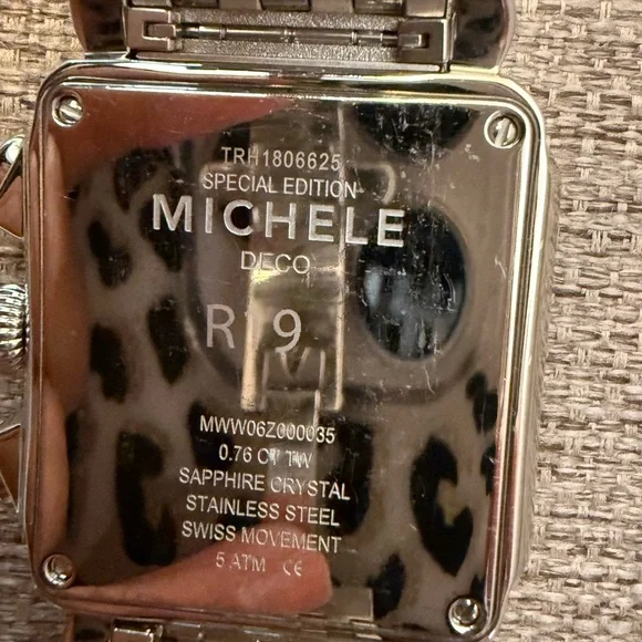 Michele Silver Chronograph Watch with Diamond Accents - Picture 5 of 12